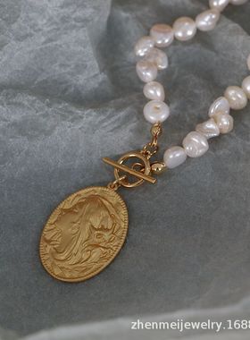 sumo珍珠母贝真美饰品工厂直项链