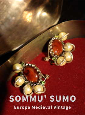 风吹半夏赵丽颖同款耳环复古港风