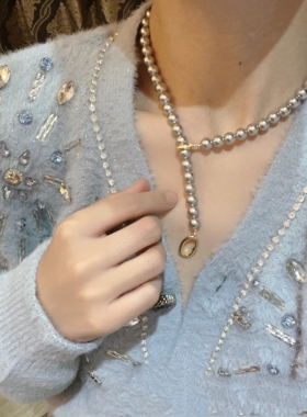 强光正圆珍珠项链施家珍珠