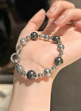 奥特莱斯专柜清仓捡漏大溪地混彩珍珠项链女高级感叠戴复古小众