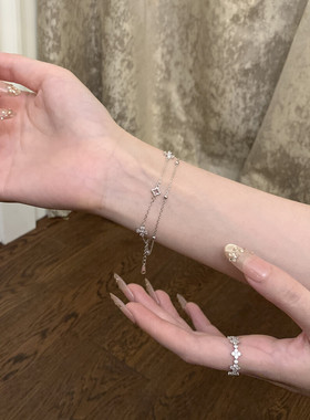 四叶花语手链blingbling叠戴神奇