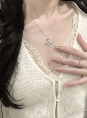 「蕾丝裙摆」——超仙纯银项链