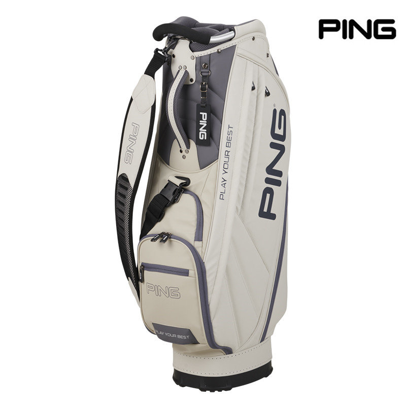 日本PING高尔夫球包男士轻量多功能PU皮革防水标准车载包golf bag-图2