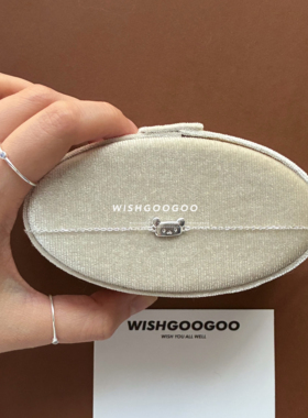 WISHGOOGOO小熊手链女ins小众设计感925纯银简约精致童趣可爱手饰