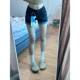 American washed cuffed denim shorts super shorts 2025 summer hot girls high waist slimming design tight tight hot pants