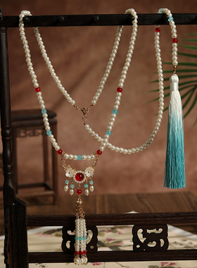 中国风项链软璎珞新中式马面裙