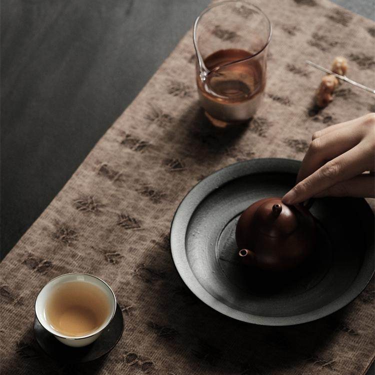 几席之上 中式油丝提花香云纱茶席 禅意茶盘垫茶台桌布茶垫桌旗,淘宝优惠券,粉丝福利购,淘宝优惠卷
