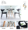 Negotiate tempered glass dining table coffee table round shape