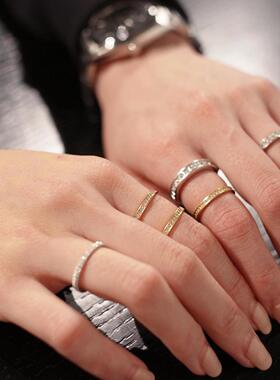 亮晶晶PR排钻戒指EYEFUNNY纯银