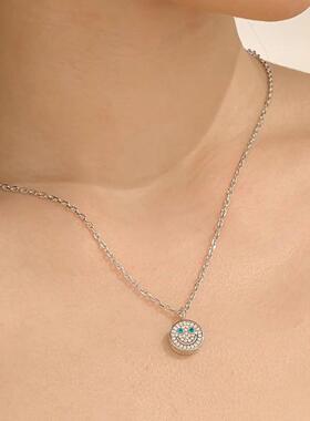 笑脸哭脸心情项链EYEFUNNY925银