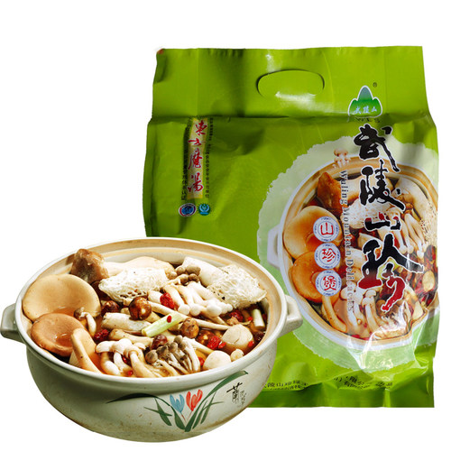 重庆土特产武陵山珍煲汤香菇牛肝干货清菌汤火锅底料调料包组合装 - 图0