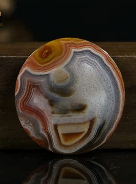 玛瑙紫罗兰圆牌吊坠