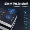 ZKTeco entropy base GDL-F618 smart fingerprint glass door clip lock without hole opening applet access control password lock
