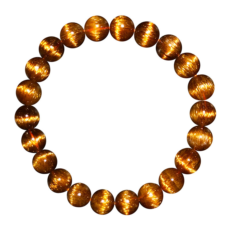 巴西天然铜发晶手链男女红铜发晶钛晶顺发猫眼石手串水晶板钛晶,淘宝优惠券,粉丝福利购,淘宝优惠卷