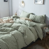 Хлопковый комплект, хлопковая простыня, пододеяльник, японское покрывало, 4 предмета