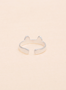 个性百搭可爱清新s925萌爪纯银