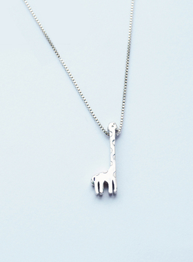 小张的故事可爱长颈鹿女森系项链