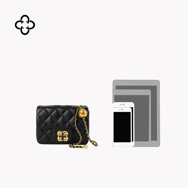 cassile 2020新款潮金珠菱格斜挎包 cassile卡思乐女士包袋