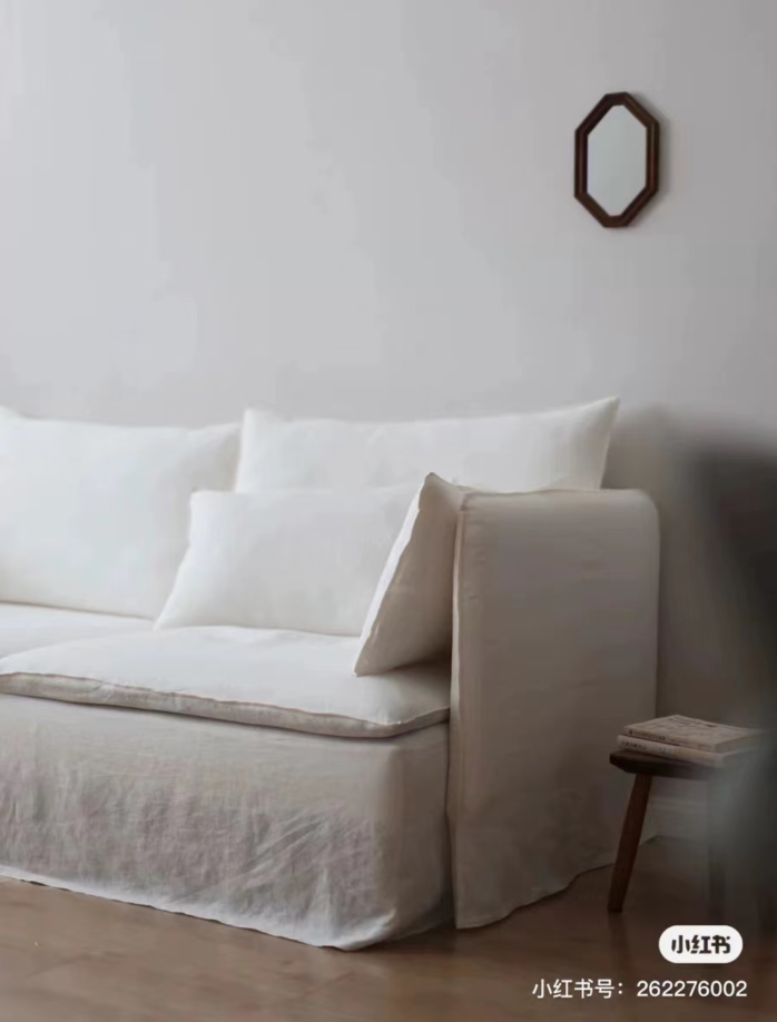 白色250克纯汉麻2023新款浙江生产基地沙发宜家靠垫床上用品垫子