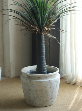 水泥复古商场酒店种树大盆