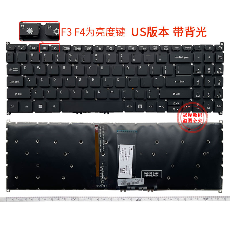 适用 ACER宏基 EX215-21 EX215-51 N18P5 PMT50-51-83Z1 N20C13 N20C5 键盘 - 图3