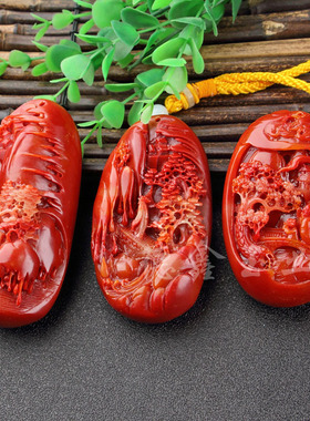 寿山石手把件 福寿双全 把件 山子 貔貅 仿玉石手把件