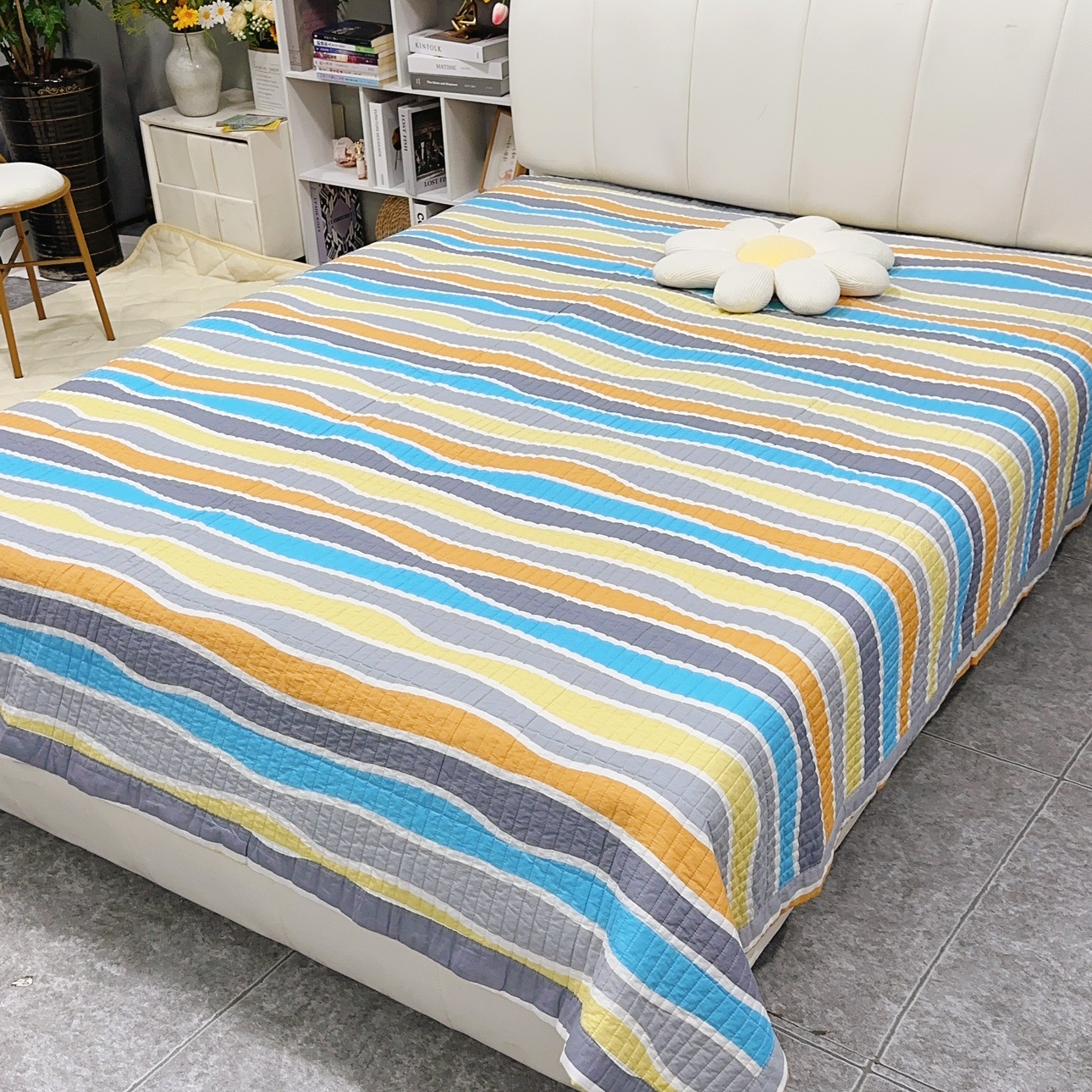 微微瑕250*230cm大润fa订单13372纯棉床盖加大夹棉床单超好亲肤 - 图3