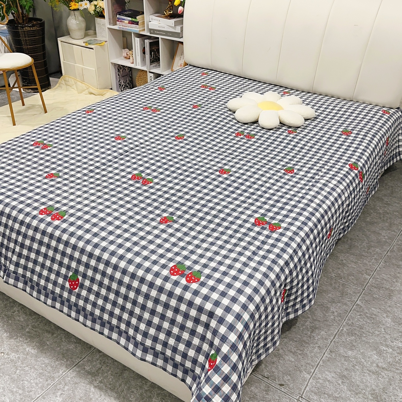 微微瑕250*230cm大润fa订单13372纯棉床盖加大夹棉床单超好亲肤 - 图0