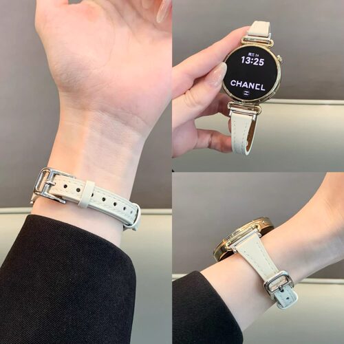 细版小蛮腰羊皮适用华为gt6pro新款GT5/4女款watch5/4pro手表腕带 - 图2