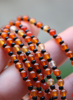 原色冰彩玉髓黑玛瑙现货挂绳吊坠