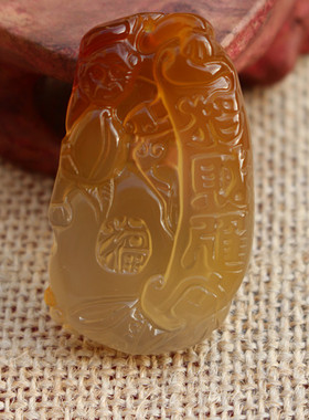 冰彩俏色猴子招财进宝吊坠选择