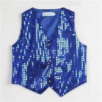 Childrens sequin Machia Jazz Dance Performance Costume Horse Clip Modern Dance Performance Little Vest Boy Stage Props