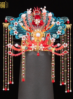 苏贰铜手工凤冠仙家敦煌彩鸾冠