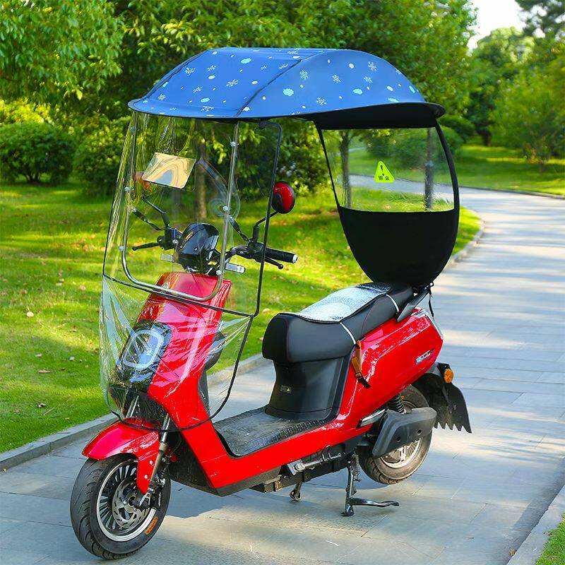 电动车雨棚蓬新款加厚电瓶车车棚可折叠摩托车挡风罩防雨防晒加固