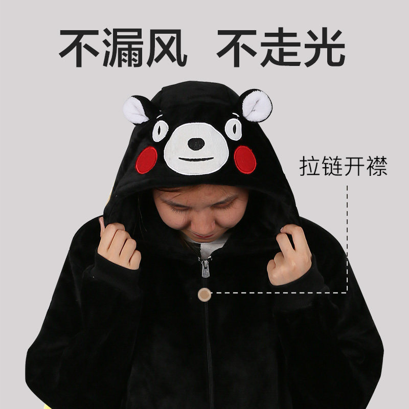 卡通动物连体粉红豹男女秋冬季睡衣 浅尚玫瑰睡衣/家居服套装