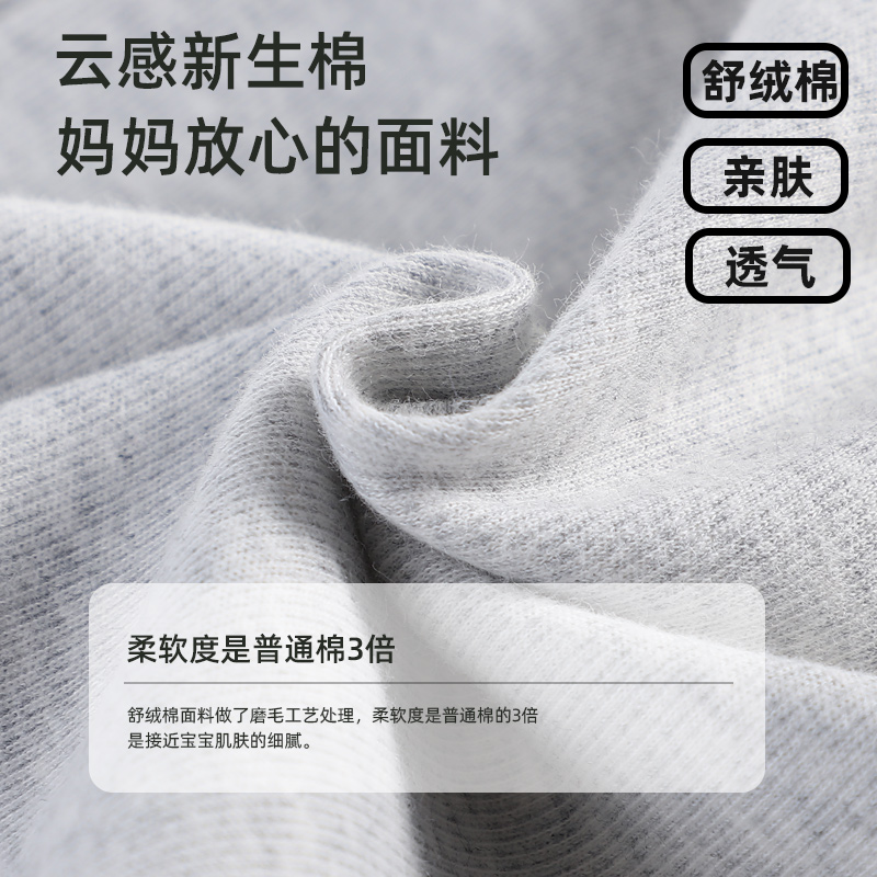 婴儿中高领包屁衣秋款宝宝睡衣长袖打底内衣秋冬装加厚三角哈衣服