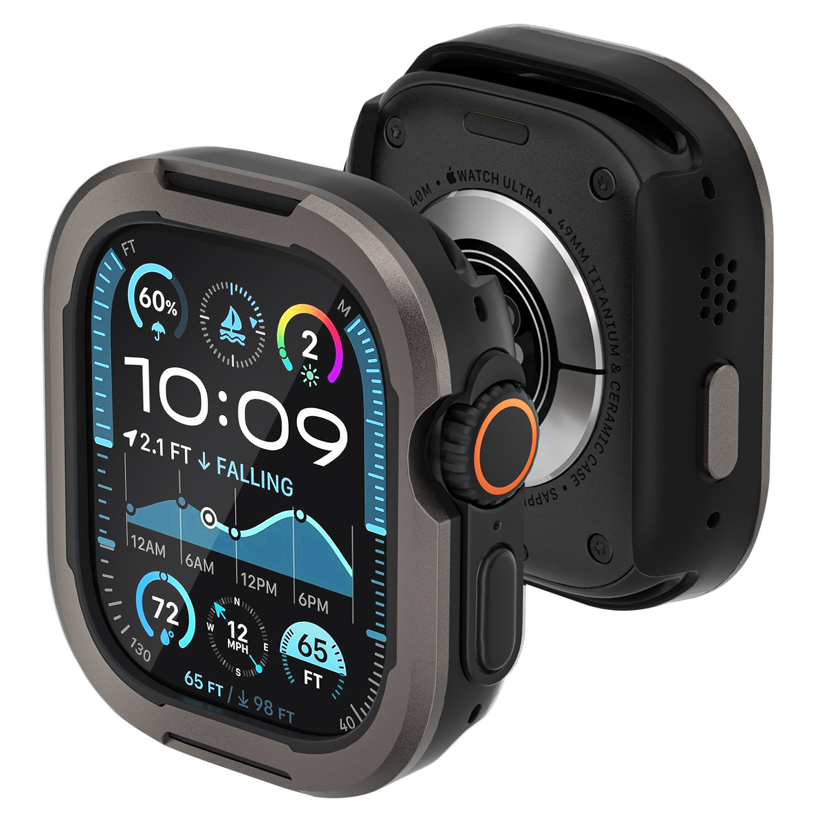 适用苹果手表11/10iwatchS987654se硅胶TPU+铝合金属保护壳Ultra3,淘宝优惠券,粉丝福利购,淘宝优惠卷