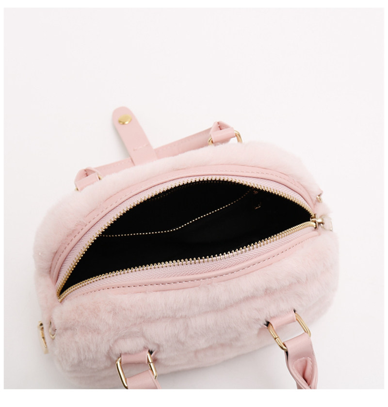 手提毛绒绒包包女枕头包2025新款秋冬高级感毛毛包时尚斜挎小包包