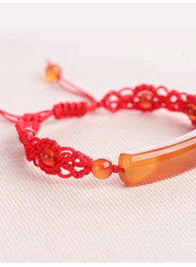 红绳可调节学生保平安天然东陵玉