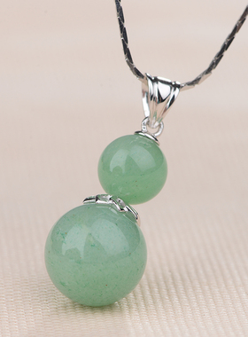 天然项链植物花卉甜美风绿东陵玉