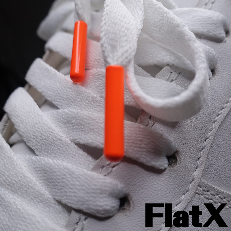 耐适用空军一号AF1白色+彩色烤漆头8mm扁鞋带FlatX原装正品-图2