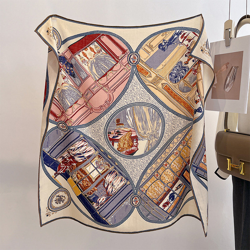 真丝羊毛围巾女士三角披肩羊绒大方巾丝巾薄款轻奢高级感高端冬季,淘宝优惠券,粉丝福利购,淘宝优惠卷