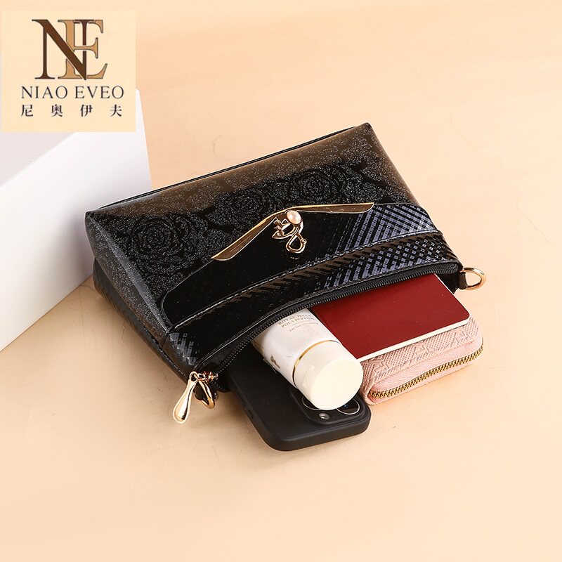 Genuine leather textured bag for women 2025 new fashion women small square bag versatile mobile phone coin wallet large capacity single shoulder