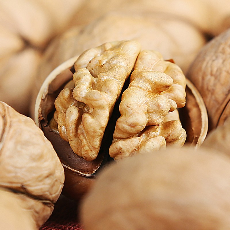 三叶果旗舰店【三叶果】新疆阿克苏薄皮大核桃1000克原味核桃干果坚果特产包邮2