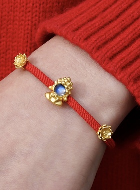 女999足银月光石原创设计手工