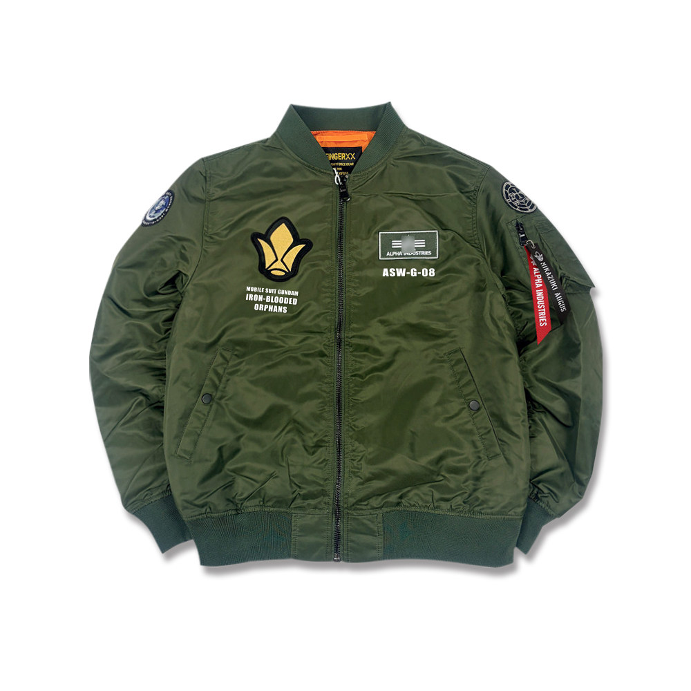 机动战士高达铁血的奥尔芬斯三日月铁华团夹克MA-1棉服男保暖外套,淘宝优惠券,粉丝福利购,淘宝优惠卷