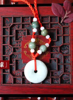 中国宝玉 玲琅玉铺 天然翡翠玉吊坠男女款挂件项链《薇愫》