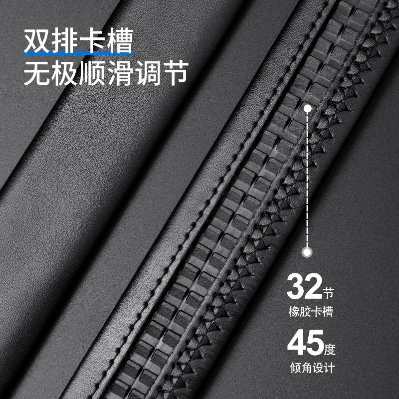 卡帝乐鳄鱼2025新款皮带男士3.0cm真皮裤带男休闲牛皮自动扣腰带 - 图1