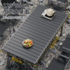 Foldable portable outdoor camping table and chairs stall table