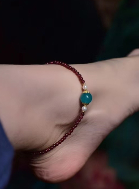 蓝色天河石百搭手链